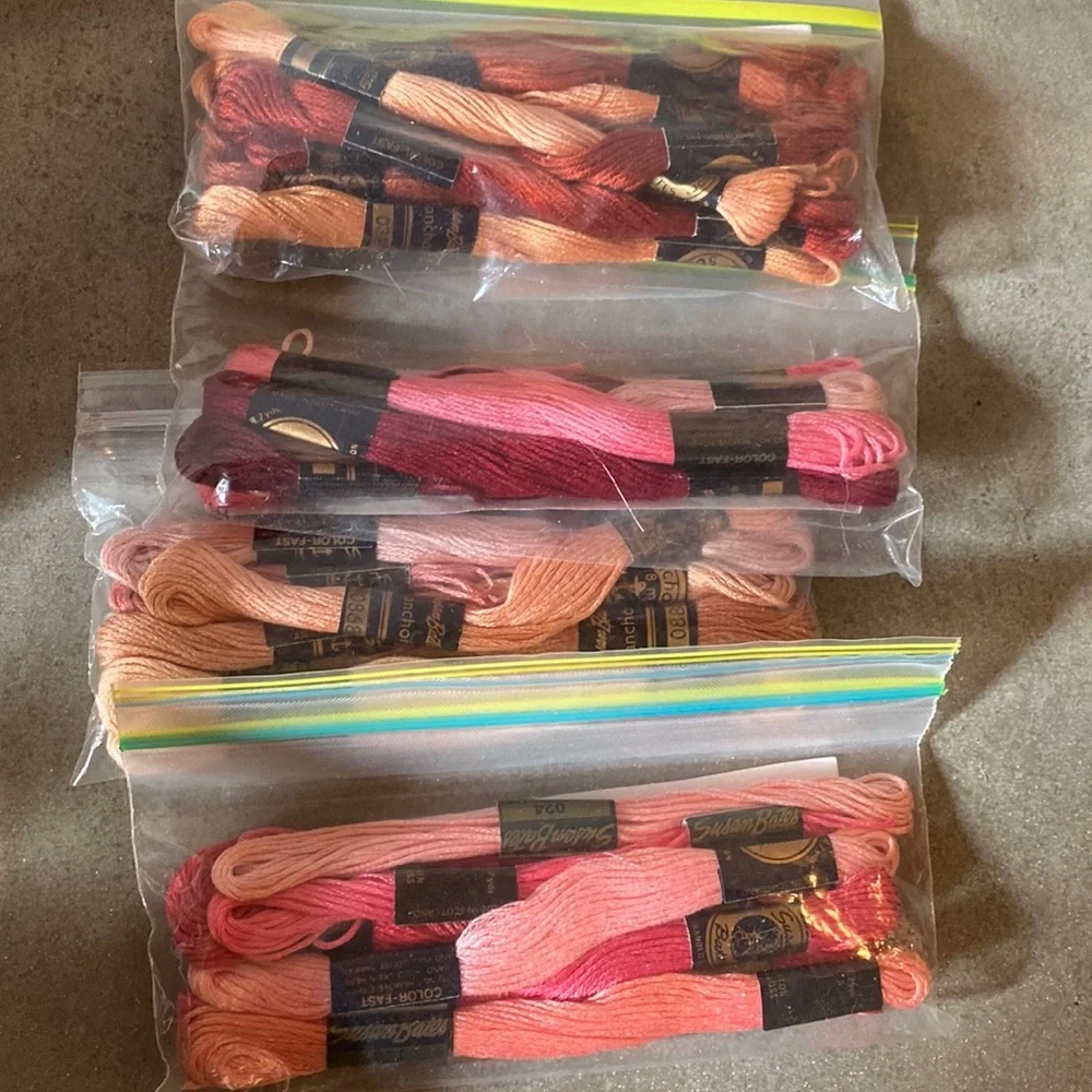 Susan Bates Embroidery Thread Large Lot / Bundle - Picture 1 of 5